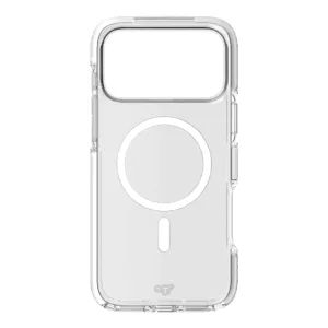 Tech21 รุ่น EvoCrystal (MagSafe) - เคส iPhone 17 Pro Max - สี Clear/Metalic Silver