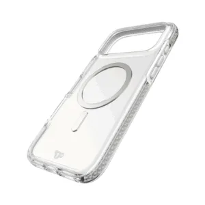 Tech21 รุ่น EvoCrystal (MagSafe) - เคส iPhone 17 Pro Max - สี Clear/Metalic Silver