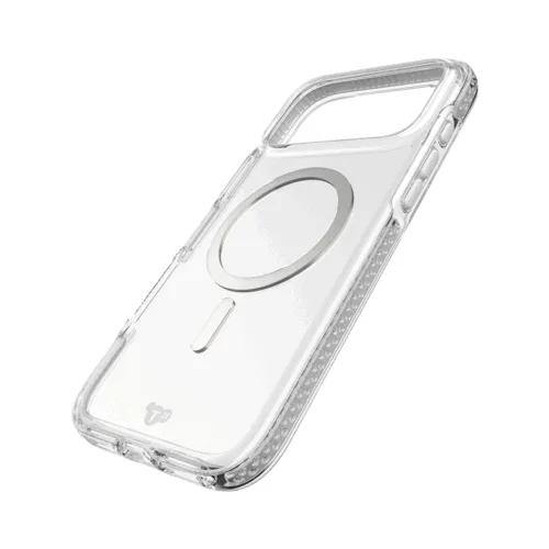 Tech21 รุ่น EvoCrystal (MagSafe) - เคส iPhone 17 Pro Max - สี Clear/Metalic Silver - Image 3