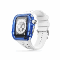 Y24 รุ่น BONDI - เซ็ตเคสและสายนาฬิกา Apple Watch (45mm) - สี Blue/Silver
