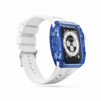 Y24 รุ่น BONDI - เซ็ตเคสและสายนาฬิกา Apple Watch (45mm) - สี Blue/Silver