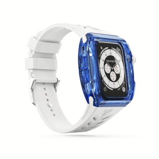Y24 รุ่น BONDI - เซ็ตเคสและสายนาฬิกา Apple Watch (45mm) - สี Blue/Silver - Image 3