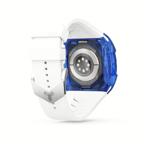 Y24 รุ่น BONDI - เซ็ตเคสและสายนาฬิกา Apple Watch (45mm) - สี Blue/Silver - Image 4