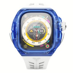 Y24 รุ่น BONDI - เซ็ตเคสและสายนาฬิกา Apple Watch (49mm) - สี Blue/Silver