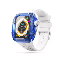Y24 รุ่น BONDI - เซ็ตเคสและสายนาฬิกา Apple Watch (49mm) - สี Blue/Silver