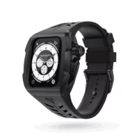 Y24 รุ่น BRERA - เซ็ตเคสและสายนาฬิกา Apple Watch (45mm) - สี Black