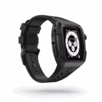 Y24 รุ่น BRERA - เซ็ตเคสและสายนาฬิกา Apple Watch (45mm) - สี Black