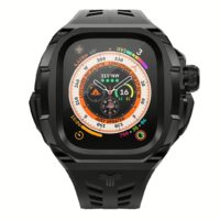 Y24 รุ่น BRERA - เซ็ตเคสและสายนาฬิกา Apple Watch (49mm) - สี Black