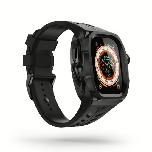 Y24 รุ่น BRERA - เซ็ตเคสและสายนาฬิกา Apple Watch (49mm) - สี Black - Image 4