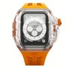 Y24 รุ่น SENTOSA - เซ็ตเคสและสายนาฬิกา Apple Watch (45mm) - สี Orange/Transparent