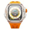 Y24 รุ่น SENTOSA - เซ็ตเคสและสายนาฬิกา Apple Watch (49mm) - สี Orange/Transparent