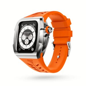 Y24 รุ่น SHIBUYA - เซ็ตเคสและสายนาฬิกา Apple Watch (45mm) - สี Silver/Orange 6 Y24 รุ่น SHIBUYA - เซ็ตเคสและสายนาฬิกา Apple Watch (45mm) - สี Silver/Orange