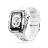 Y24 รุ่น SILVERLAKE - เซ็ตเคสและสายนาฬิกา Apple Watch (45mm) - สี Transparent/Silver
