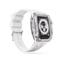 Y24 รุ่น SILVERLAKE - เซ็ตเคสและสายนาฬิกา Apple Watch (45mm) - สี Transparent/Silver