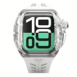Y24 รุ่น SILVERLAKE - เซ็ตเคสและสายนาฬิกา Apple Watch (46mm) - สี Transparent/Silver
