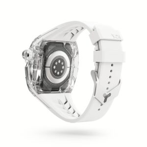Y24 รุ่น SILVERLAKE - เซ็ตเคสและสายนาฬิกา Apple Watch (46mm) - สี Transparent/Silver