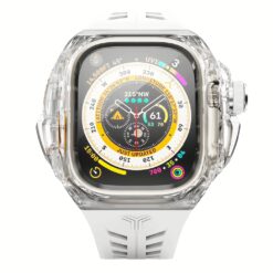 Y24 รุ่น SILVERLAKE - เซ็ตเคสและสายนาฬิกา Apple Watch (49mm) - สี Transparent/Silver