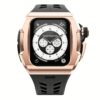 Y24 รุ่น SÖDER - เซ็ตเคสและสายนาฬิกา Apple Watch (45mm) - สี Black/Rose Gold