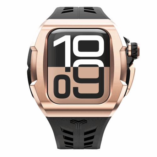 Y24 รุ่น SÖDER - เซ็ตเคสและสายนาฬิกา Apple Watch (46mm) - สี Black/Rose Gold