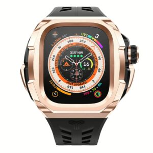 Y24 รุ่น SÖDER - เซ็ตเคสและสายนาฬิกา Apple Watch (49mm) - สี Black/Rose Gold