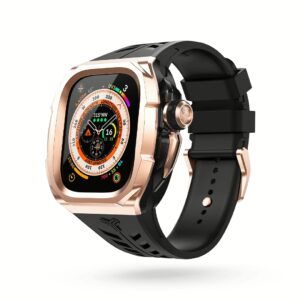 Y24 รุ่น SÖDER - เซ็ตเคสและสายนาฬิกา Apple Watch (49mm) - สี Black/Rose Gold
