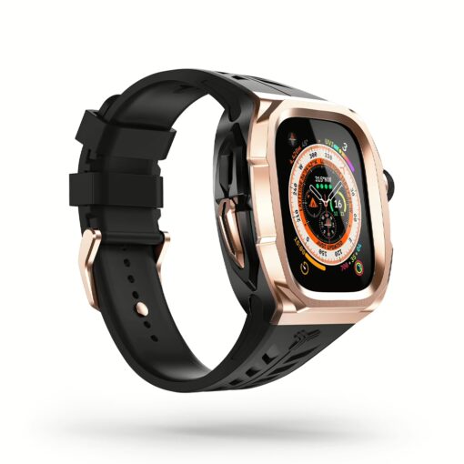 Y24 รุ่น SÖDER - เซ็ตเคสและสายนาฬิกา Apple Watch (49mm) - สี Black/Rose Gold - Image 4