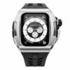 Y24 รุ่น XINYI - เซ็ตเคสและสายนาฬิกา Apple Watch (45mm) - สี Silver/Black