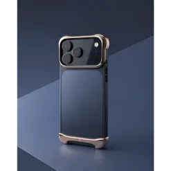 Arc รุ่น Pulse Aluminum - เคส iPhone 17 Pro Max - สี Polished Rose Bronze