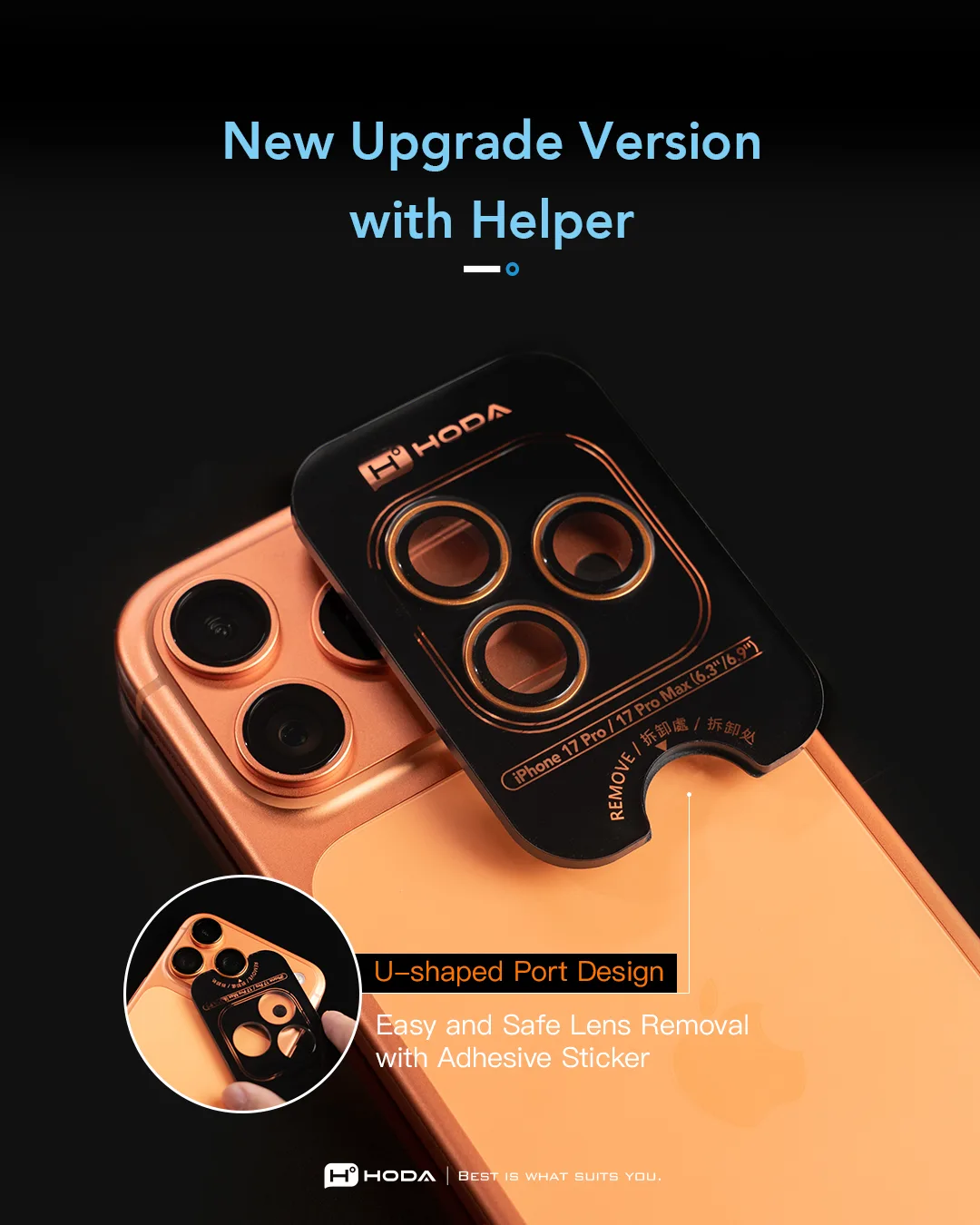 Hoda รุ่น Sapphire Lens Protector - กระจกเลนส์กล้อง iPhone 17 14 Hoda รุ่น Sapphire Lens Protector - กระจกเลนส์กล้อง iPhone 17 - Image 14