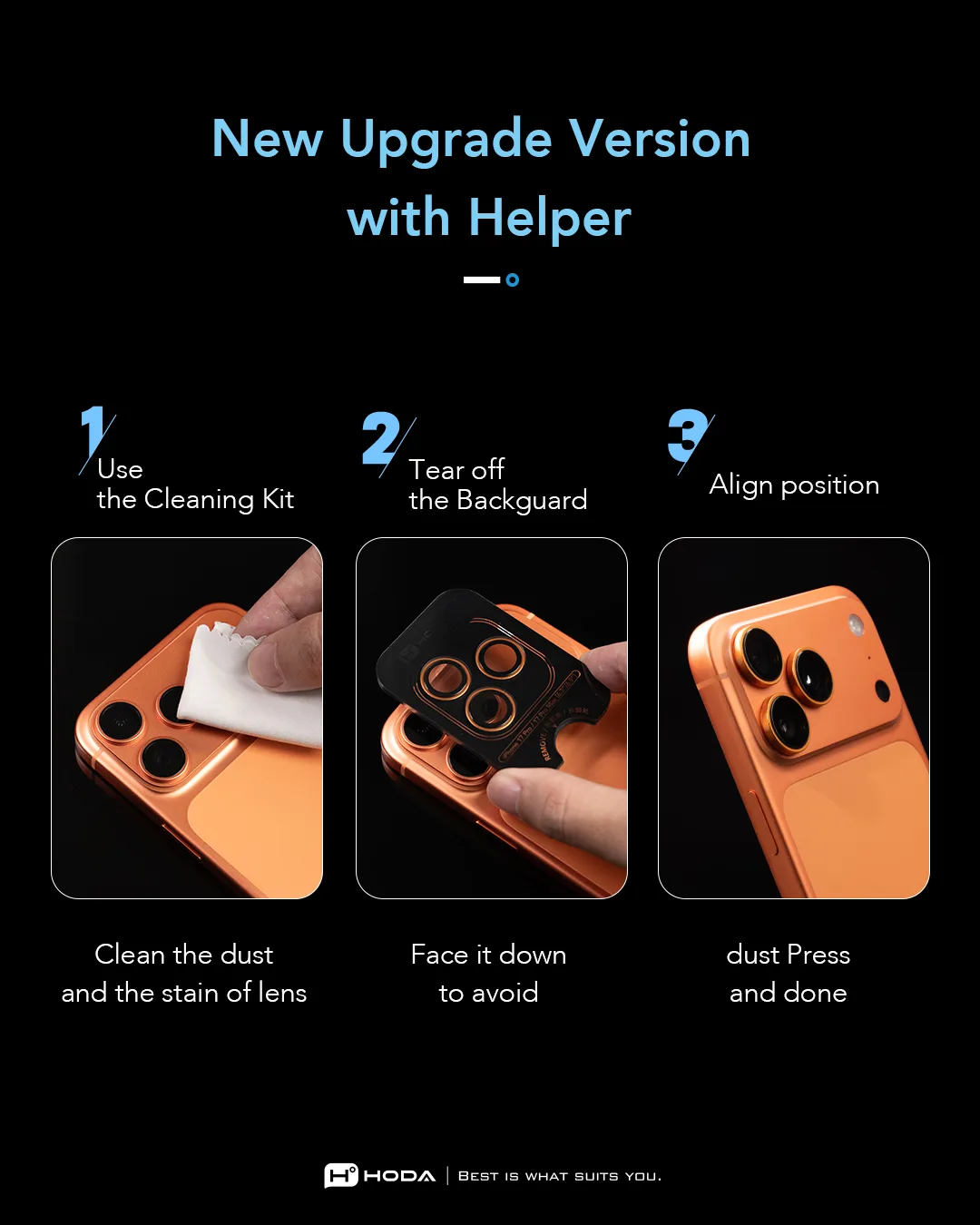 Hoda รุ่น Sapphire Lens Protector - กระจกเลนส์กล้อง iPhone 17 15 Hoda รุ่น Sapphire Lens Protector - กระจกเลนส์กล้อง iPhone 17 - Image 15