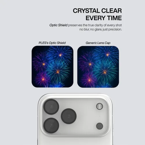 Ples รุ่น Camera Lens Full Edge Coverage - กระจกเลนส์กล้อง iPhone 17 Pro (พร้อมชุดทำความสะอาด) - Image 6