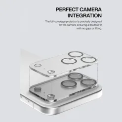 Ples รุ่น Camera Lens Full Edge Coverage - กระจกเลนส์กล้อง iPhone 17 (พร้อมชุดทำความสะอาด)