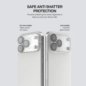 Ples รุ่น Camera Lens Full Edge Coverage - กระจกเลนส์กล้อง iPhone 17 Pro (พร้อมชุดทำความสะอาด)