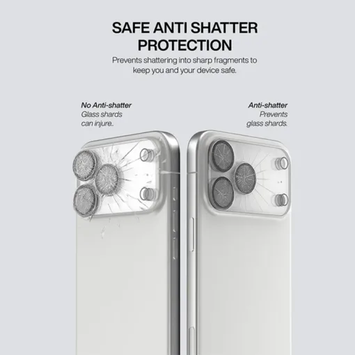 Ples รุ่น Camera Lens Full Edge Coverage - กระจกเลนส์กล้อง iPhone 17 (พร้อมชุดทำความสะอาด) - Image 7