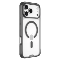 Hoda รุ่น Crystal Pro Glass Case (Magnetic) - เคส iPhone 17 Pro Max - สี Clear Black