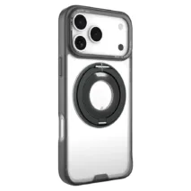 Hoda รุ่น Rough Case (Magnetic) with 360° Rotating Ring Stand - เคส iPhone 17 Pro Max - สี Black