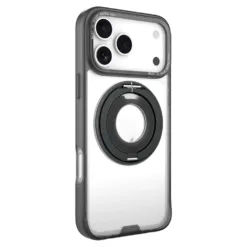 Hoda รุ่น Rough Case (Magnetic) with 360° Rotating Ring Stand - เคส iPhone 17 Pro Max - สี Black