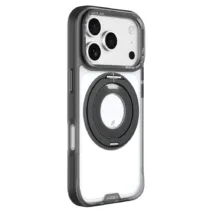 Hoda รุ่น Rough Case (Magnetic) with 360° Rotating Ring Stand - เคส iPhone 17 Pro - สี Black
