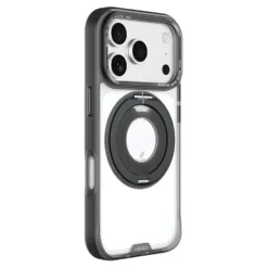Hoda รุ่น Rough Case (Magnetic) with 360° Rotating Ring Stand - เคส iPhone 17 Pro - สี Black