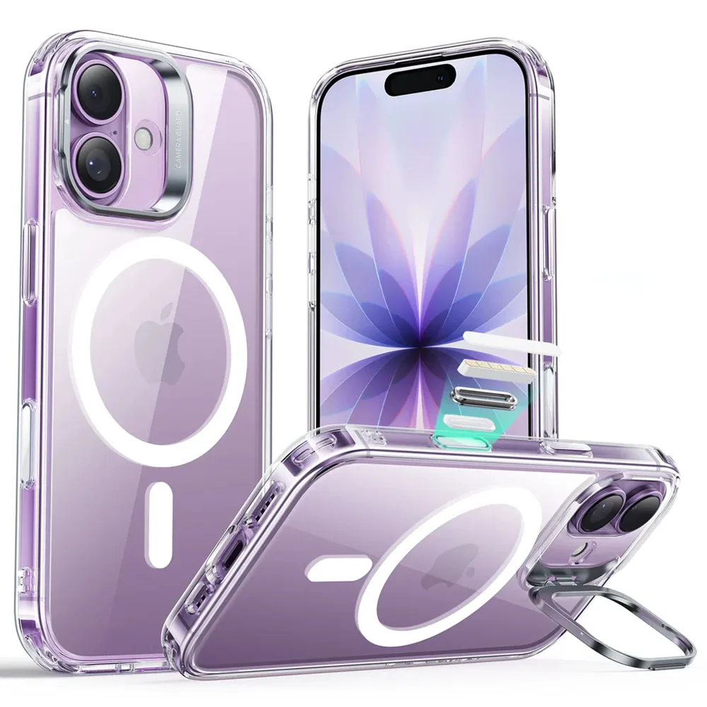 ESR รุ่น Classic Hybrid Case with Stash Stand (Camera Control Button) - เคส iPhone 17 - สี Clear 1 ESR รุ่น Classic Hybrid Case with Stash Stand (Camera Control Button) - เคส iPhone 17 - สี Clear