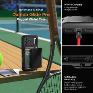 VRS รุ่น Damda Glide Pro - เคส iPhone 17 Pro Max - สี Metallic Green