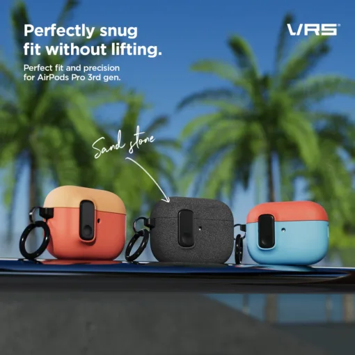 VRS รุ่น Modern Lock - เคส Airpods Pro 3 - สี Sand Stone - Image 6