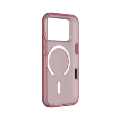 Rhinoshield รุ่น Clear with Camera Button (MagSafe) - เคส iPhone 17 Pro Max - สี Gleam Rose