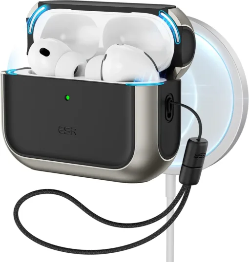 ESR รุ่น Orbit Hybrid Case (HaloLock) - เคส AirPods Pro 3 - สี Titanium - Image 2
