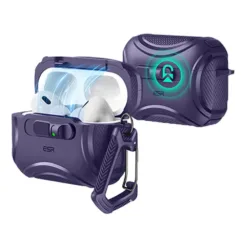 ESR รุ่น Cyber Armor FlickLock Case (HaloLock) - เคส AirPods Pro 3 - สี Purple