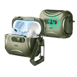 ESR รุ่น Cyber Armor FlickLock Case (HaloLock) - เคส AirPods Pro 3 - สี Green