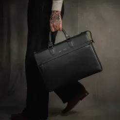 GRAMS(28) รุ่น 178 Journeyman Briefcase - กระเป๋า - สี Black