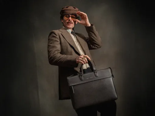 GRAMS(28) รุ่น 178 Journeyman Briefcase - กระเป๋า - สี Black - Image 8