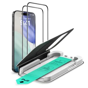 ESR รุ่น UltraFit Classic Screen Protector - ฟิล์มกระจก iPhone 17/16 Pro - สี Clear (แพ็ค 2 ชิ้น)