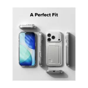 Ringke รุ่น Fusion Card - เคส iPhone 17 Pro Max - สี Clear